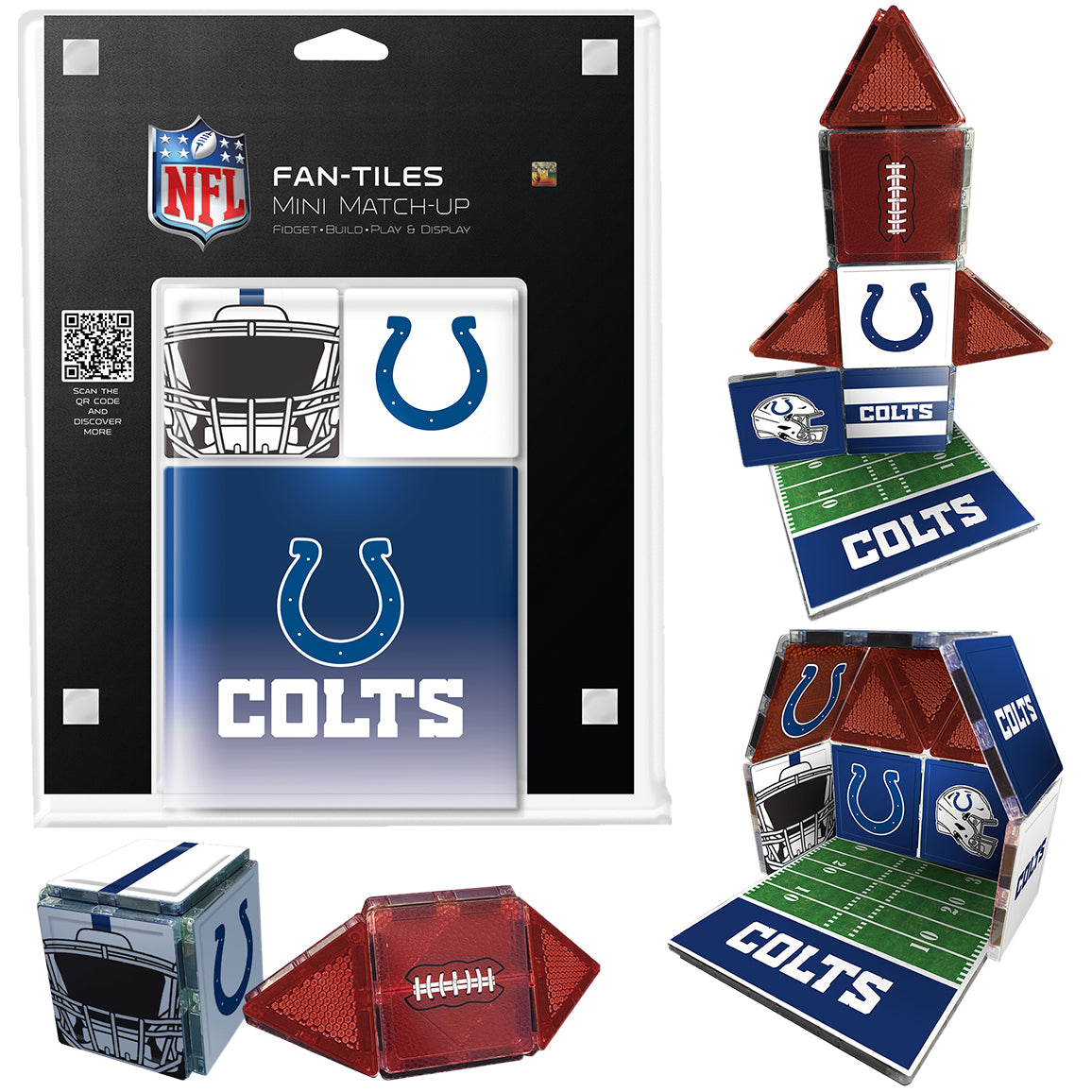 THE COLTS関連セット Indianapolis Colts Mini Fan Tiles 17 Piece Set – CreateOn