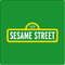 Sesame Street logo on a green background