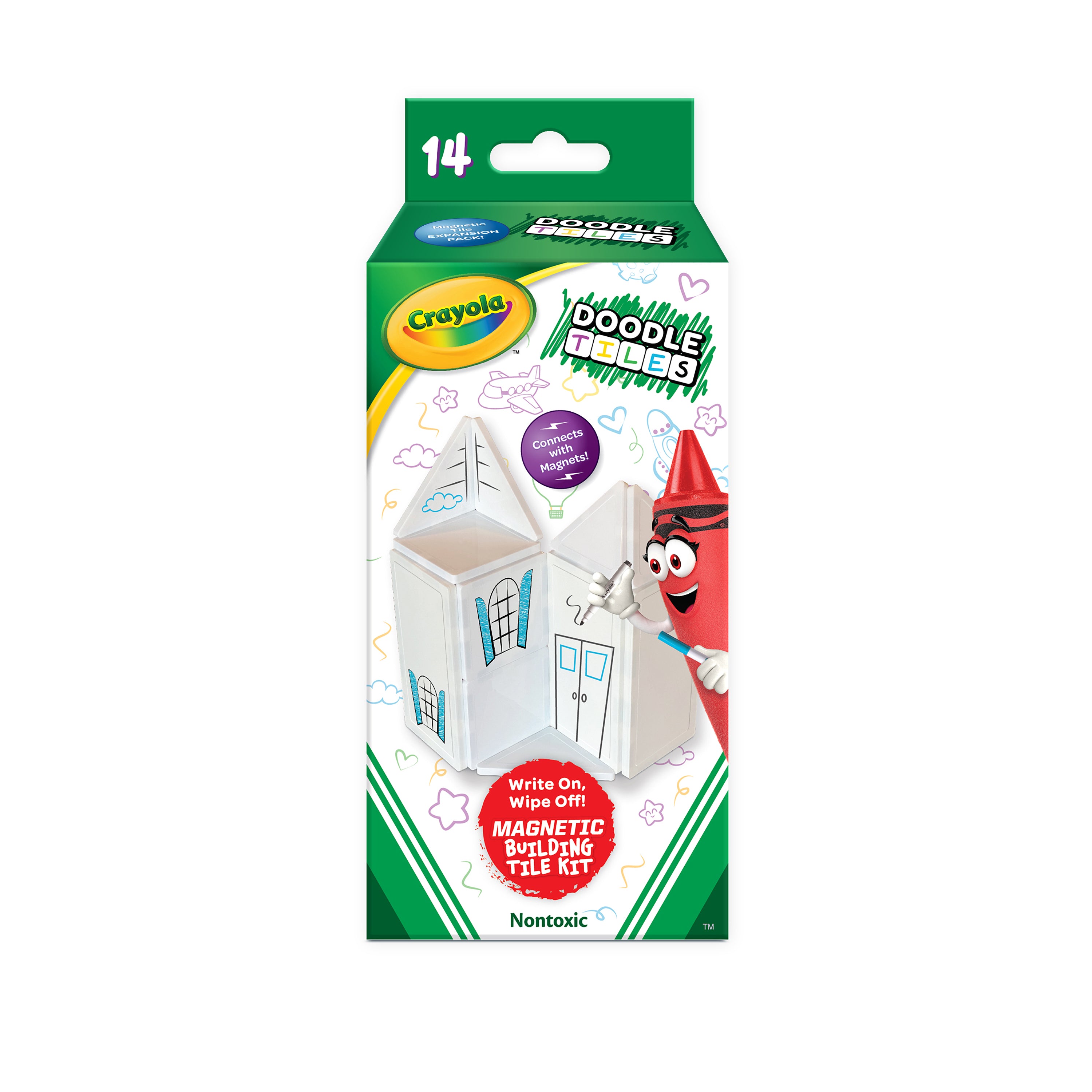 Createon Crayola Doodle Magnetic Tiles 14-Piece Set – CreateOn