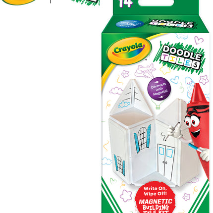 Crayola Doodle Magnetic Tiles 14-Piece Set