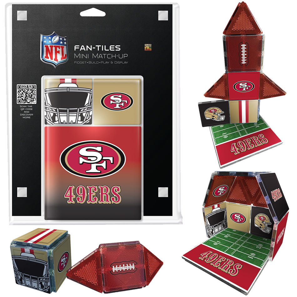 NFL San Francisco 49ers mini match-up game set with packaging