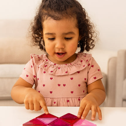 Crayola My Favorite Color-RED PIP Magnetic Tiles 24 pc