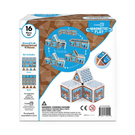 Createon Hanukkah Gingerbread House 16-Piece Set