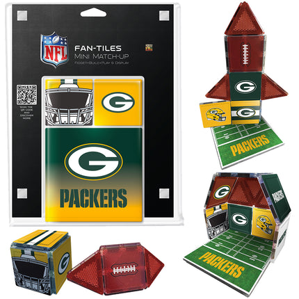 Green Bay Packers Mini Fan Tiles 17 Piece Set