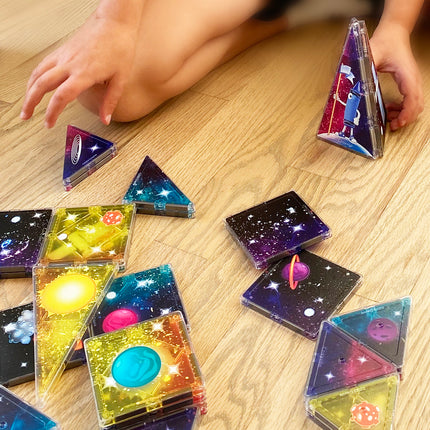 Crayola Cosmic Magnetic Tiles 40-Piece Building Set