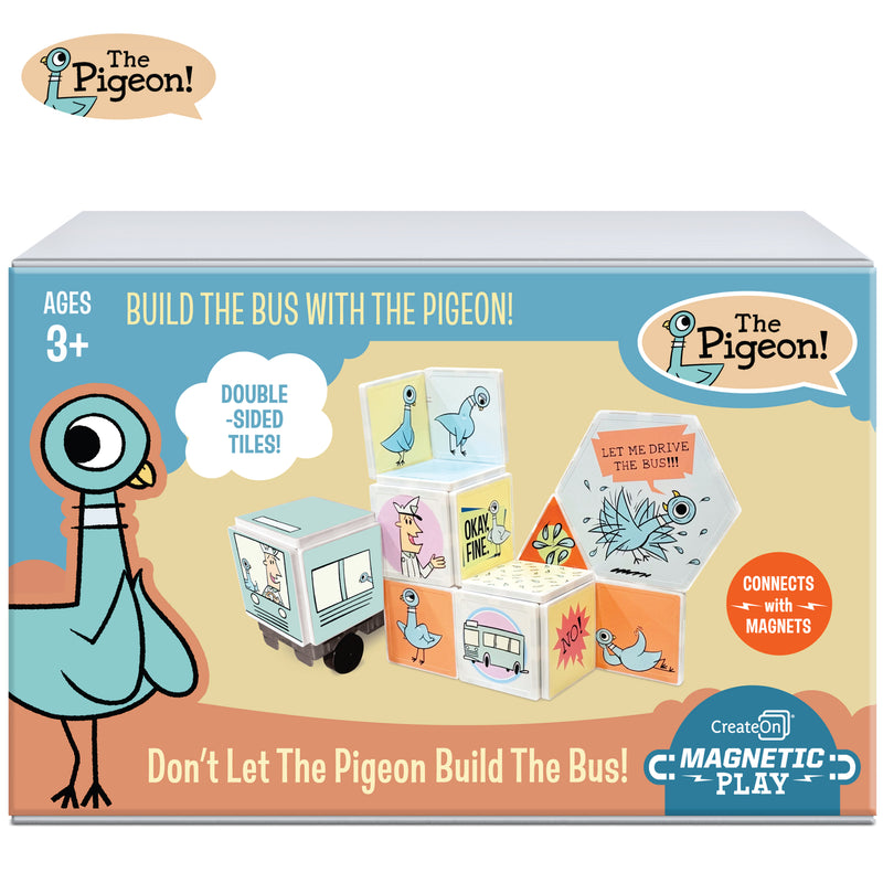 Createon Mo Willems - Don't Let The Pigeon Build The Bus Magnetic Tiles