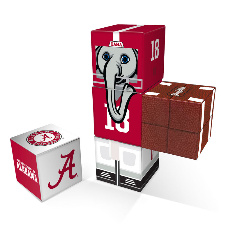 ALABAMA CRIMSON TIDE Magnetic Qubees Fidget Building Cubes Home Jersey