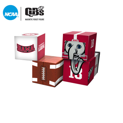 ALABAMA CRIMSON TIDE Magnetic Qubees Fidget Building Cubes Home Jersey