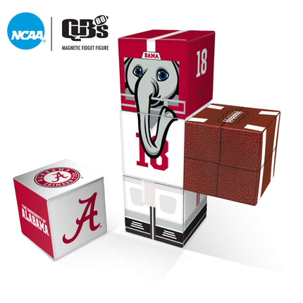 ALABAMA CRIMSON TIDE MagneticQubees Fidget Building Cubes Away Jersey