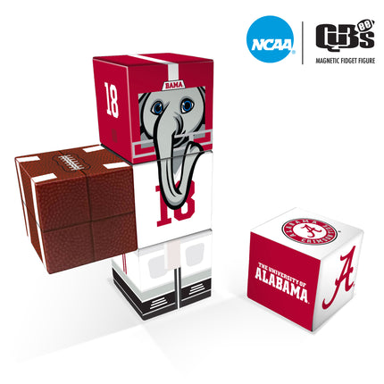 ALABAMA CRIMSON TIDE MagneticQubees Fidget Building Cubes Away Jersey