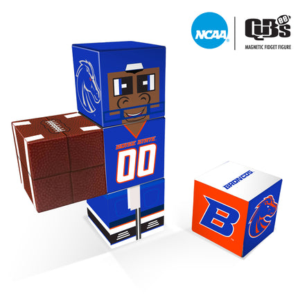 Boise State Broncos Magnetic Qubees Fidget Building Cubes Home Jersey