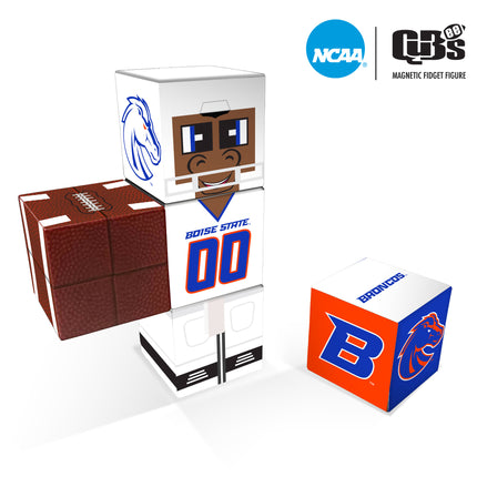 Boise State Broncos Magnetic QUBEES Fidget Building Cubes Away Jersey
