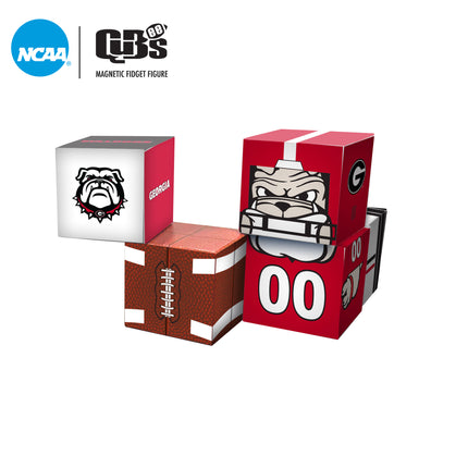 GEORGIA BULLDOGS Magnetic Qubee Fidget Building Cubes Home Jersey