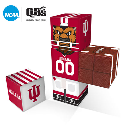 INDIANA HOOSIERS Magnetic Qubees Fidget Building Cubes Home Jersey