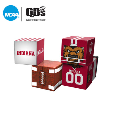 INDIANA HOOSIERS Magnetic Qubees Fidget Building Cubes Home Jersey
