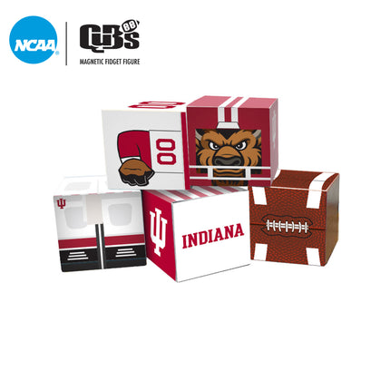 INDIANA HOOSIERS Magnetic Qubees Fidget Building Cubes Away Jersey
