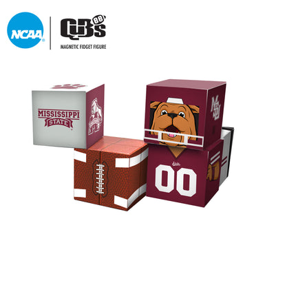 MISSISSIPPI STATE BULLDOGS Magnetic Qubees Fidget Building Cubes Home Jersey
