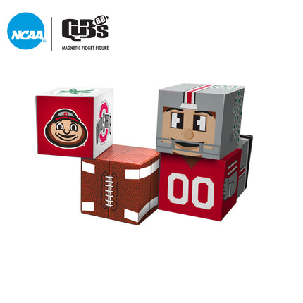 Ohio State Buckeyes Magnetic Qubees Fidget Building Cubes Home Jersey