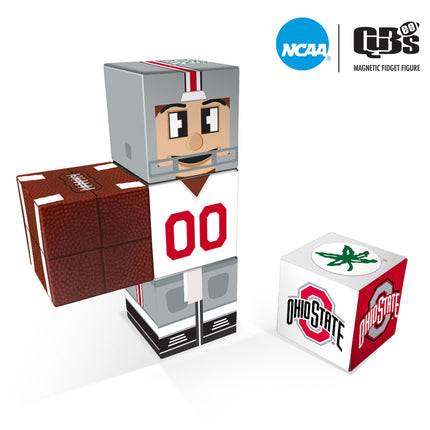 Ohio State Buckeyes Magnetic Qubees Fidget Building Cubes Away Jersey