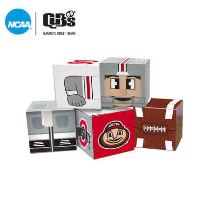 Ohio State Buckeyes Magnetic Qubees Fidget Building Cubes Away Jersey