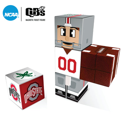 Ohio State Buckeyes Magnetic Qubees Fidget Building Cubes Away Jersey