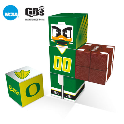 Oregon Ducks Magnetic Qubees Fidget Building Cubes Home Jersey