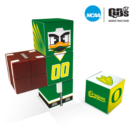 Oregon Ducks Magnetic Qubees Fidget Building Cubes Home Jersey
