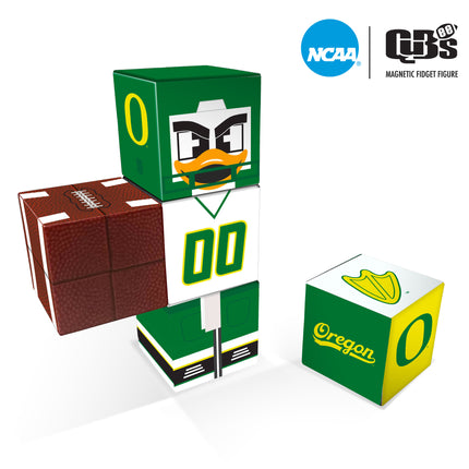 Oregon Ducks Magnetic Qubees Fidget Building Cubes Away Jersey