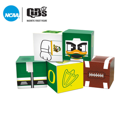 Oregon Ducks Magnetic Qubees Fidget Building Cubes Away Jersey