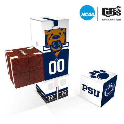 PENN STATE NITTANY LIONS Magnetic Qubees Fidget Building Cubes Home Jersey