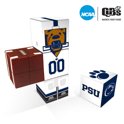 PENN STATE NITTANY LIONS Magnetic Qubees Fidget Building Cubes Away Jersey