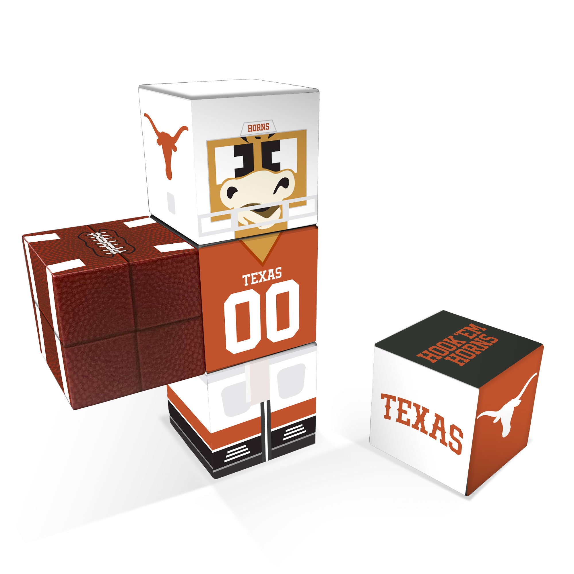 Collection of Texas-themed decorative boxes on a white background