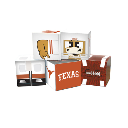Set of four decorative boxes with Texas-themed designs on a white background