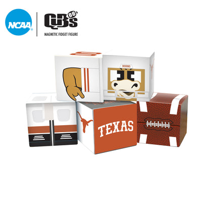 TEXAS LONGHORNS Magnetic Qubees Fidget Building Cubes Away Jersey