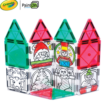 Crayola Painton Holiday Magnetic Tiles 18-Piece Set