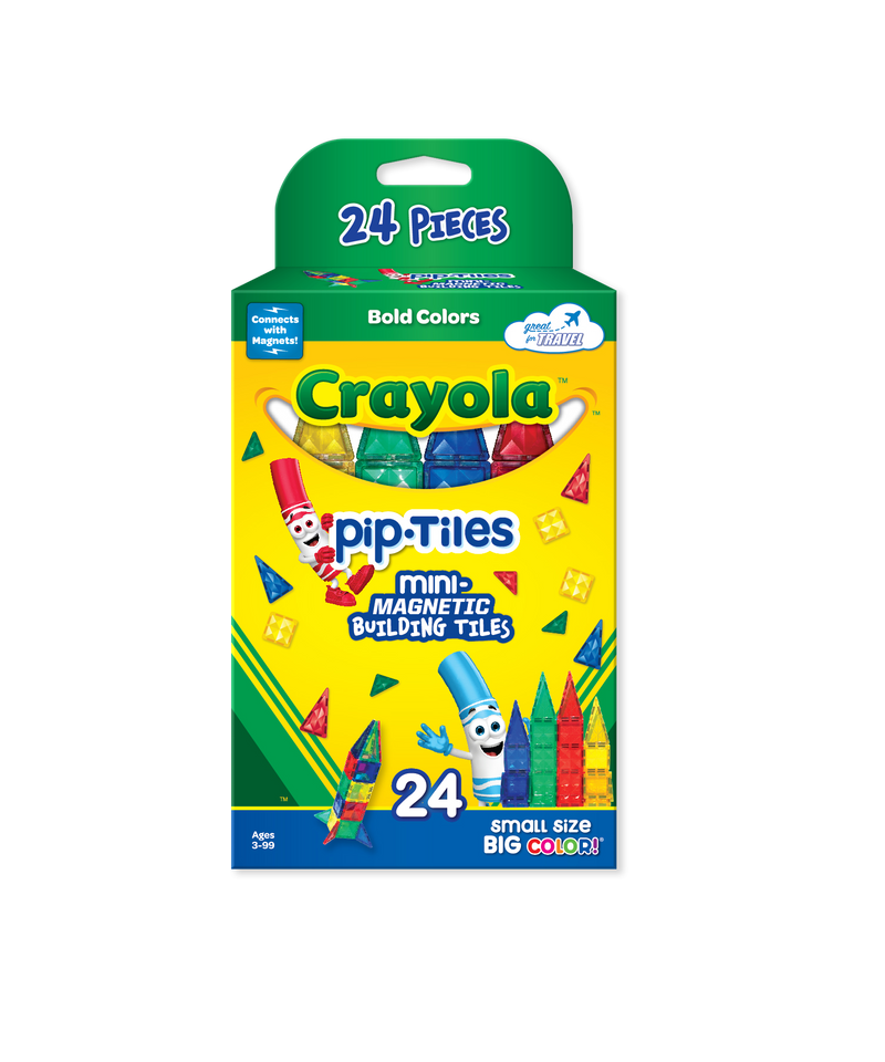 Crayola Bold & Bright Magnetic Pip-Tiles 24 Piece Set