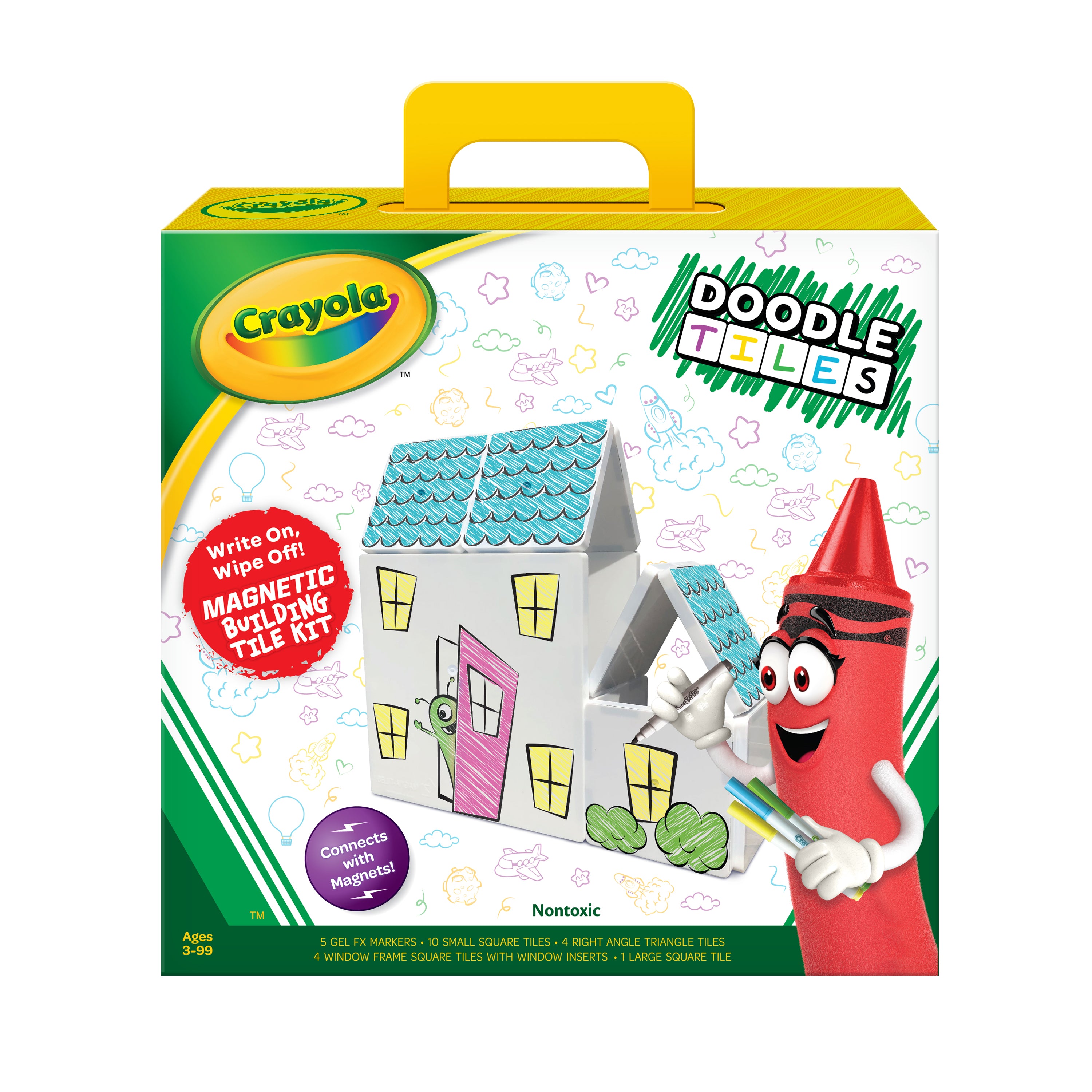 Createon Crayola Doodle Magnetic Tiles 24-Piece Set – CreateOn