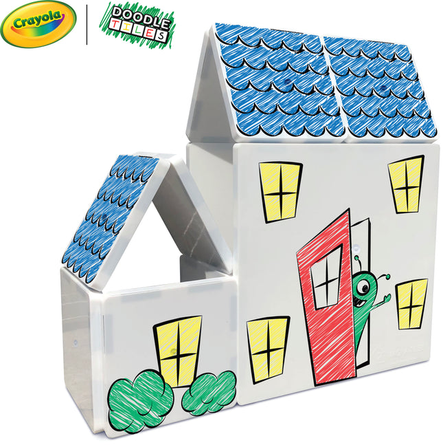 Crayola Doodle Tiles 24-Piece Magnetic Building Set