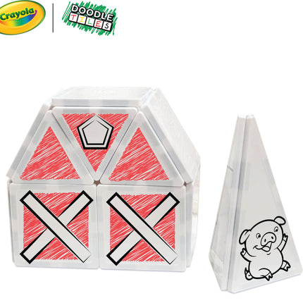 Crayola Doodle Pip Magnetic Tiles 24Pc