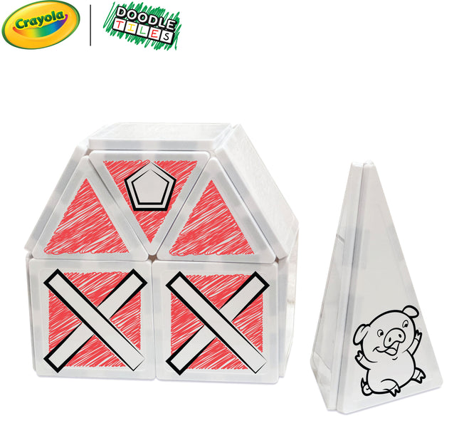 Crayola Doodle Pip Magnetic Tiles 24Pc