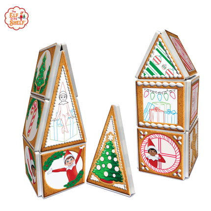 Elf on the Shelf® Gingerbread House Doodle Magnetic Tile Set
