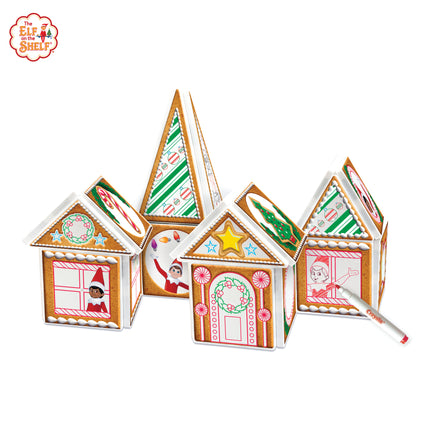 Elf on the Shelf® Gingerbread House Doodle Magnetic Tile Set