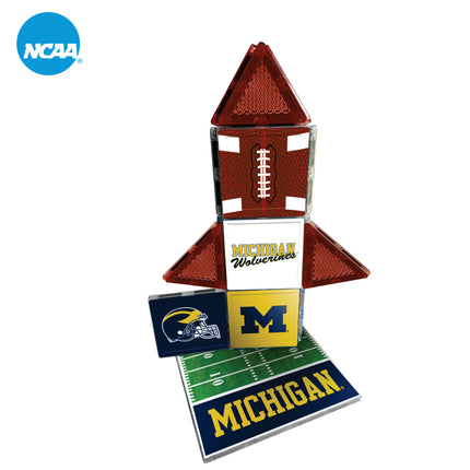 Michigan Wolverines 17 Piece Magnetic Fan-Tile Set