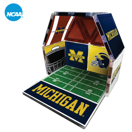 Michigan Wolverines 17 Piece Magnetic Fan-Tile Set