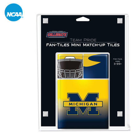 Michigan Wolverines 17 Piece Magnetic Fan-Tile Set
