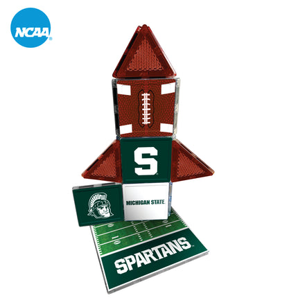 MICHIGAN STATE SPARTANS 17 Piece Magnetic Fan-Tile Set