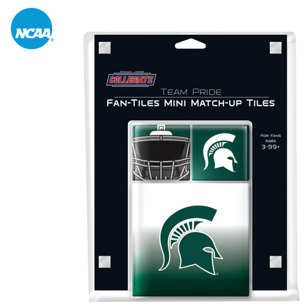 MICHIGAN STATE SPARTANS 17 Piece Magnetic Fan-Tile Set
