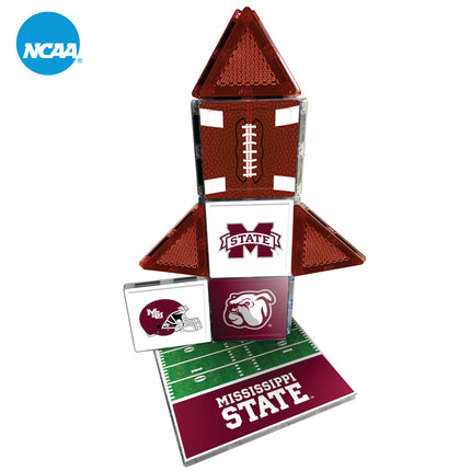 MISSISSIPPI STATE BULLDOGS 17 Piece Magnetic Fan-Tile Set