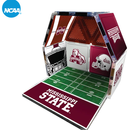 MISSISSIPPI STATE BULLDOGS 17 Piece Magnetic Fan-Tile Set