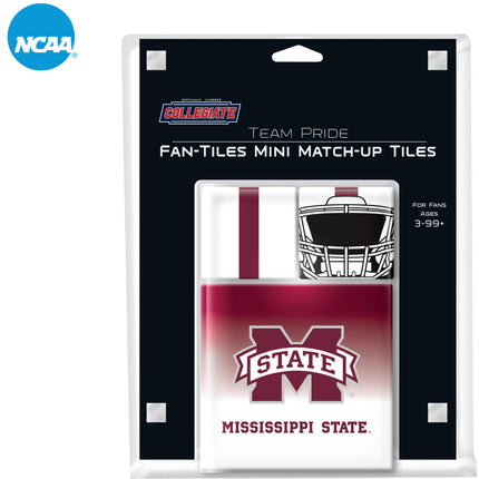 MISSISSIPPI STATE BULLDOGS 17 Piece Magnetic Fan-Tile Set